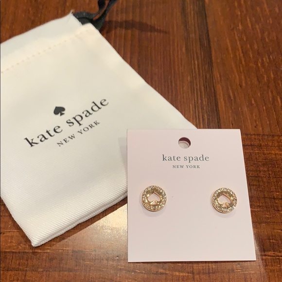 🆕 Kate Spade ♠️ New York Pave Halo Stud Earrings - Picture 5 of 5